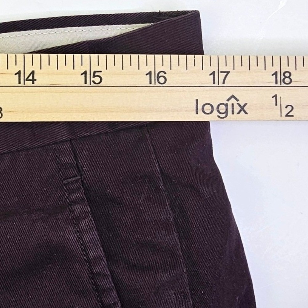 Banana Republic Chino Pants Mens 34x34 Slim Fit Burgundy Plum Cotton 969731 - Picture 5 of 13